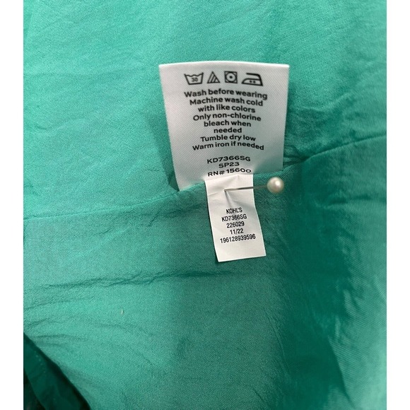 Draper James Green Gingham Midi Dress - Picture 12 of 16